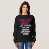 Cheerleader Cheerleading Cheering Success Senior G Sweatshirt (Vorne ganz)
