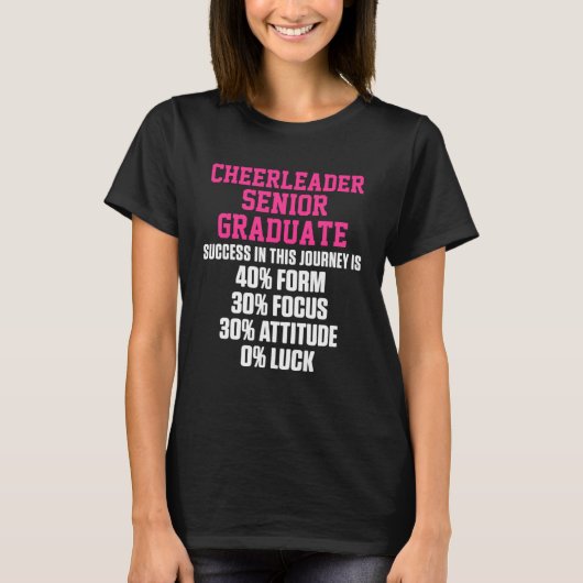 Cheerleader Cheerleading Cheering Success Senior G T-Shirt (Vorderseite)
