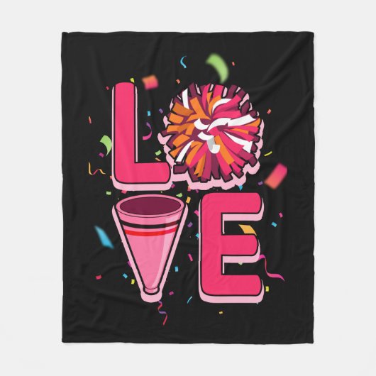 Cheerleader Cheerleading Fleecedecke (Vorderseite)