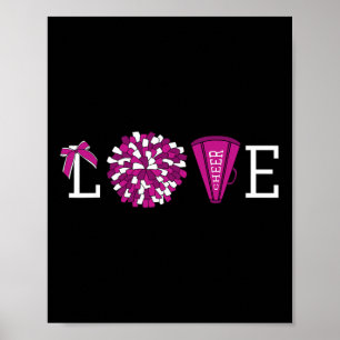 Cheerleader Cheerleading Grafik Poster