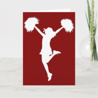 Cheerleader-Cheerleading Kontur-Kunst durch Al Rio