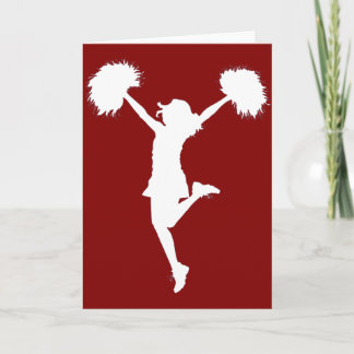 Cheerleader-Cheerleading Kontur-Kunst durch Al Rio Karte