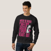 Cheerleader Cheerleading When in Doubt Cheer your Sweatshirt (Vorne ganz)