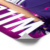 Cheerleader-Cheftrainer-Team Individuelle Cheerlea Poster (Ecke)