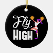 Cheerleader Christmas Ornament Cheerleader Gefalle (Vorne)