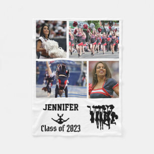 Cheerleader Class of 2023 Foto Collage Name Fleecedecke