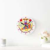 Cheerleader Clock Runde Wanduhr (Zuhause)