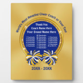 Cheerleader Coach Geschenkideen Personalisiert Fotoplatte (Vorderseite)