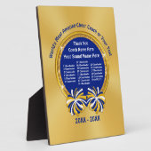 Cheerleader Coach Geschenkideen Personalisiert Fotoplatte (Seite)