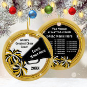 Cheerleader Coach Geschenkideen, Personalisiert Keramik Ornament