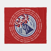 Cheerleader Coach Geschenkideen Red White Blue Che Fleecedecke (Vorderseite (Horizontal))
