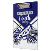 Cheerleader Coach - Navy Blue, Gary & White Klemmbrett (Links)