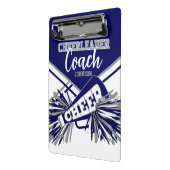Cheerleader Coach - Navy Blue, Gary & White Mini Klemmbrett (Gewinkelt2)