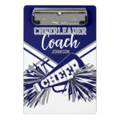 Cheerleader Coach - Navy Blue, Gary & White Mini Klemmbrett (Vorderseite)