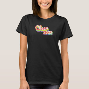Cheerleader Damen 2023 Regenbogen Für Schulturnen T-Shirt