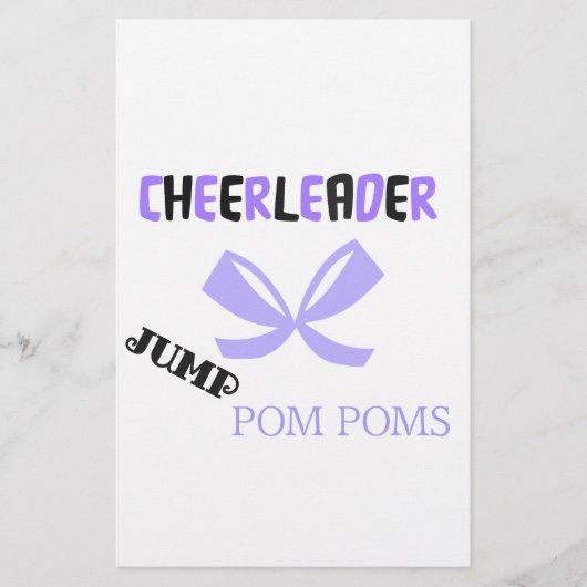 Cheerleader Dance Briefpapier (Vorderseite)