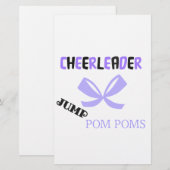 Cheerleader Dance Briefpapier (Vorne/Hinten)