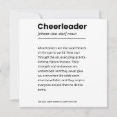 Cheerleader Definition, Cheerleader danke (Vorderseite)