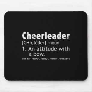 Cheerleader Definition Cheerleading Frauen Mädchen Mousepad