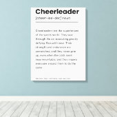 Cheerleader Definition, kreative Dekorationsgesche Leinwanddruck (Insitu (Holzboden))