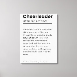 Cheerleader Definition, kreative Dekorationsgesche Leinwanddruck