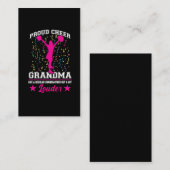 Cheerleader der Oma Family Support Cheerleader Visitenkarte (Vorne/Hinten)