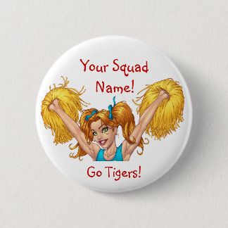 Cheerleader, die kundengerechten Knopf Button