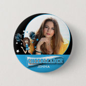 Cheerleader - DIY Foto - Baby Blue Button (Vorderseite)
