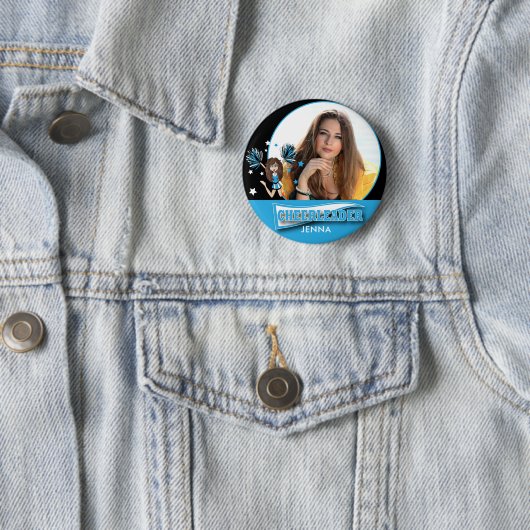 Cheerleader - DIY Foto - Baby Blue Button (Beispiel)