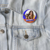 Cheerleader - DIY Foto - Blau und Orange Button (Beispiel)