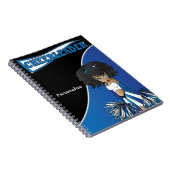 Cheerleader | DIY Name | Blue Notebook Notizblock (Rechte Seite)