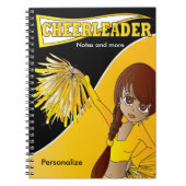 Cheerleader | DIY Name | Gelb Notizblock (Vorderseite)