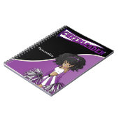 Cheerleader | DIY Name | Lila Notebook Notizblock (Linke Seite)