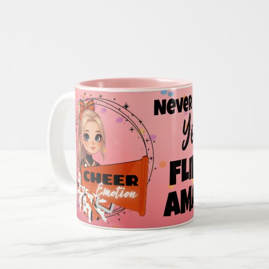 Cheerleader, Drehend Phantastische Tasse (Vorderseite Links)