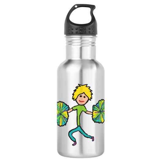 Cheerleader Edelstahlflasche (Vorderseite)