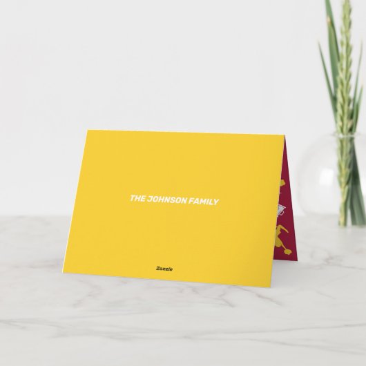 Cheerleader Einladung (Rückseite)