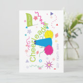 Cheerleader Einladung (Stehend Vorderseite)