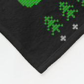 Cheerleader Elf Design Christmas Cheerleading  Fleecedecke (Ecke)