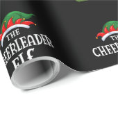 Cheerleader ELF Family Matching Group Christma Geschenkpapier (Rolleneckpunkt)