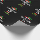 Cheerleader ELF Family Matching Group Christma Geschenkpapier (Ecke)