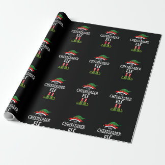 Cheerleader ELF Family Matching Group Christma Geschenkpapier