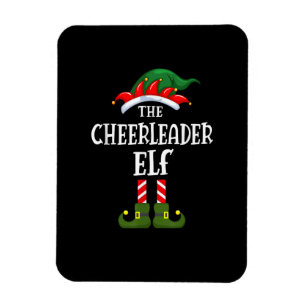 Cheerleader ELF Family Matching Group Christma Magnet