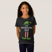 Cheerleader Elf Matching Familienweihnachtsfest Pa T-Shirt (Vorne ganz)