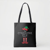 Cheerleader Elf Matching Family Christmas Pajama Tasche (Vorderseite)
