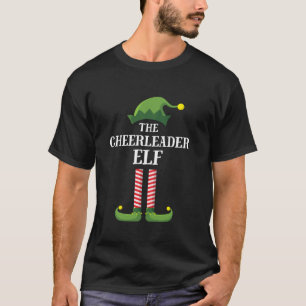 Cheerleader Elf Matching Family Group Christmas Pa T-Shirt