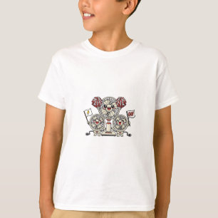 Cheerleader-Fan-Squad-Charaktere Kinder T-Shirt