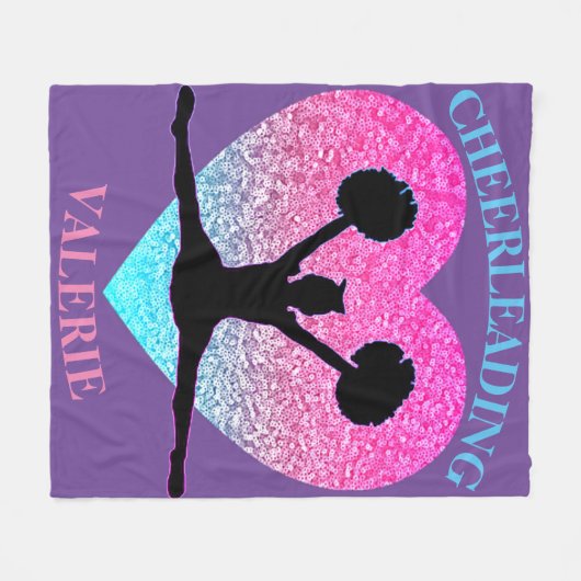 Cheerleader Fleece Blanket (Vorderseite (Horizontal))