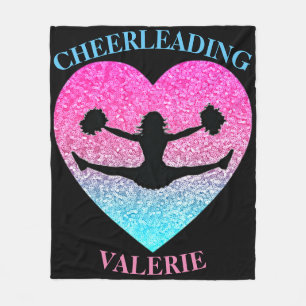Cheerleader Fleece Blanket mit ihrem Namen