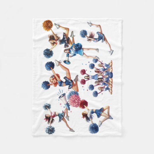 Cheerleader Fleecedecke (Vorderseite)