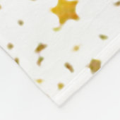 Cheerleader Flyer Gold Stars Fleece Blanket (Ecke)